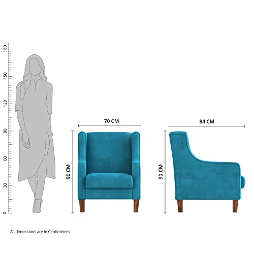 Image of Amazon Brand - Stone & Beam Waynes Fabric Accent /Lounge Chair (Blue)