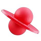 KONTONTY Jumping Ball for Kids Sensory Exercise Toy Red Bouncy Sports Accessory for Physical Activity for Toddlers and Preschoolers