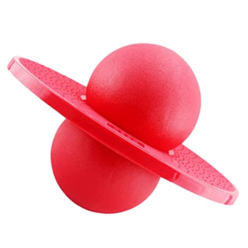 KONTONTY Jumping Ball for Kids Sensory Exercise Toy Red Bouncy Sports Accessory for Physical Activity for Toddlers and Preschoolers