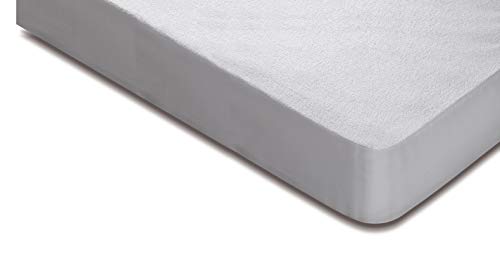 Flex Cubrecolchón algodón, Cotton, Blanco, 105 x 200 cm