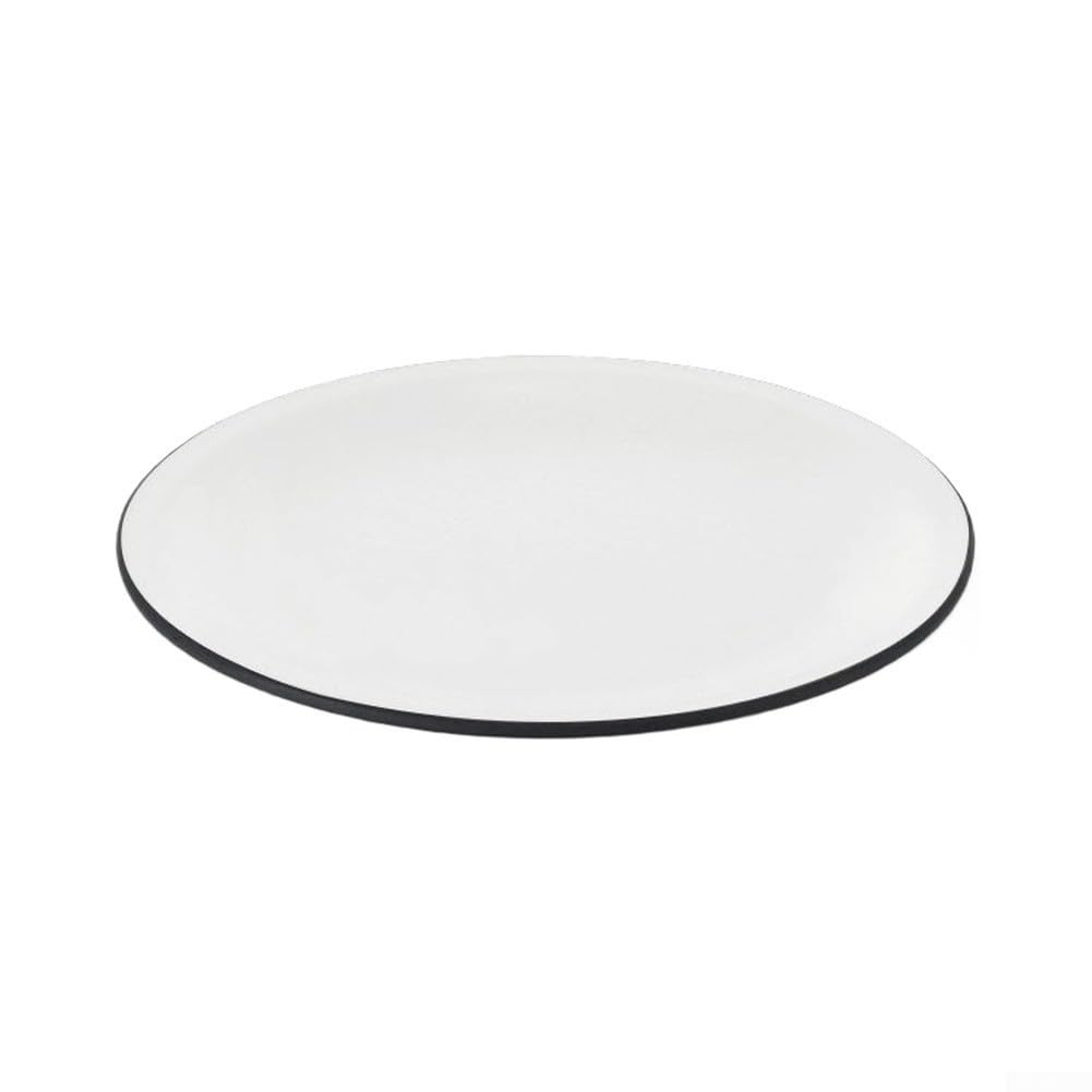 Lot de 4 assiettes plates en mélamine légères pour l'extérieur et le
