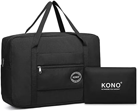 Cabin Bag 45 * 36 * 20 for Easyjet Airlines Underseat Foldable Travel Duffel Bag Carry on Hand Luggage Holdall Tote Bag Weekend Overnight Bag for Women Men