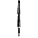 Pilot Metropolitan Collection Fountain Pen, Black Barrel, Classic Design, Medium Nib, Black Ink (91107) + 12 Pack of Ink Refills