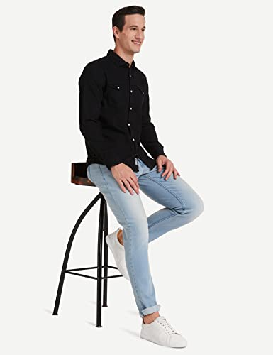 Image of Amazon Brand - INKAST Men's Slim Shirt (AZ-INK-RFS-DN-04 Black 3XL)