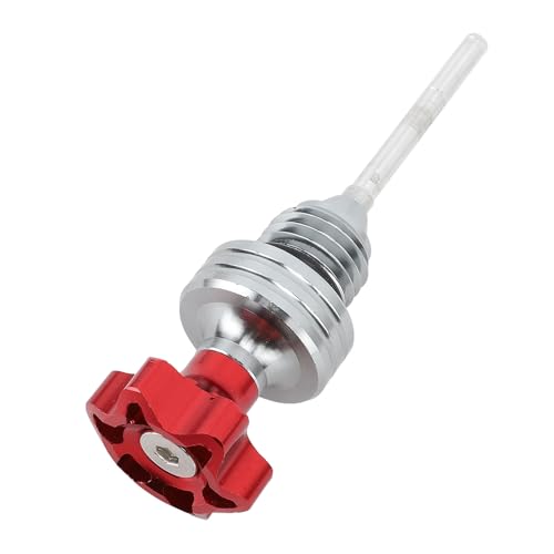 Akozon Asta di Livello Olio Motore per Motociclette, Misuratore di Livello per Serbatoio Olio Carburante per Moto da 4,3 Pollici Misuratore di Livello in Lega di Alluminio per