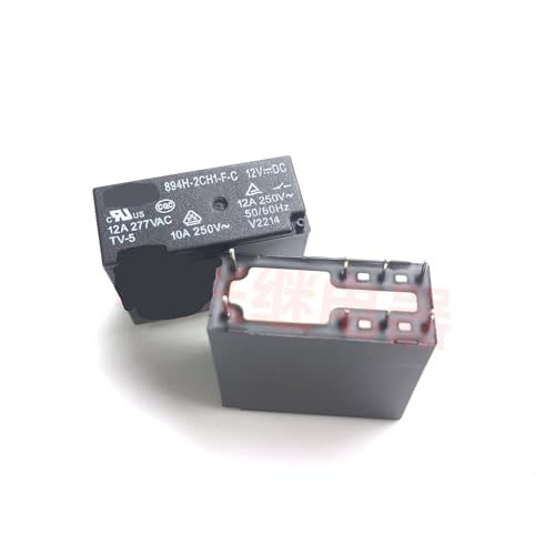 Relé 894H-2CH1-FC 12VDC 12A con alta capacidad de conmutación estable de doble contacto
