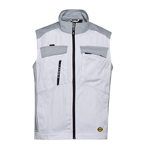 UTILITY DIADORA Softshell VEST EASYWORK LIGHT ISO 13688:2013, OTTICAL WHITE, taglia XS