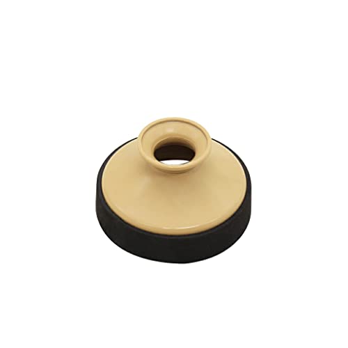 YWLiHcme サックス ミュート ラウンド プロフェッショナル ABS 耐久性のある抑制部品 サックス サイレンサー マフラー 練習用アクセサリー フィッティング, ウッドカラー