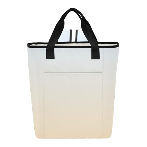 Joitme Mochila térmica elegante azul navajo blanco degradado, a prueba de fugas, impermeable, 36 latas, bolsa de compras para comestibles