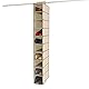 QILZO® Stoff Schuhregal zum Aufhängen im Schrank Hängeregal zum Organisieren von Schuhen mit 10 Regalen. Stoffschrank zum Aufbewahren von Schuhbeuteln. Schuhregal 15x30x120cm