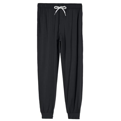FQZWONG Men's Pajama Pants Lightweight Loungewear Comfy Jogger Sleep Pant Casual Long Pj Bottoms with Drawstring Pockets3