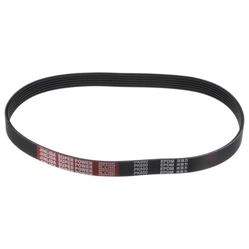 sourcing map 6K335/6PK850 Serpentine Belt 6 Ribs 850mm Length x 21mm Width x 5mm Height, EPDM Poly V Belt, Multi Wedge Micro V Belt for Vehicle