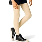 SELENE INFANTIL Meia Calça Inverno Fio 80 de Algodão Confortável Respirável Meninas, Marfim, M