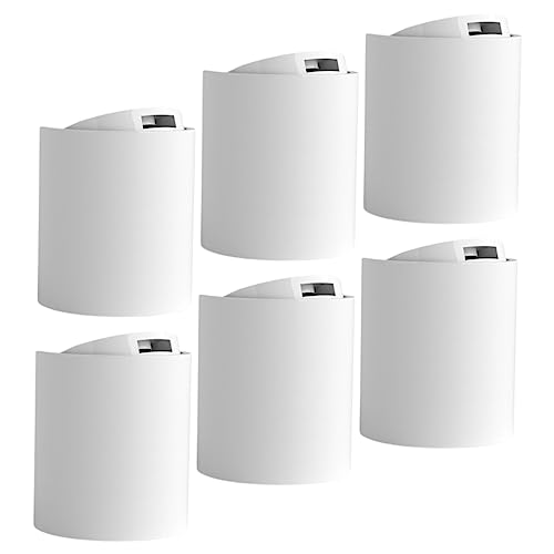 Beatifufu Plastic Bottle Caps Replacement for Lotion and Cosmetic Bottles 6-Pack Leak-Proof Flip Top Covers for Travel and Home Use 1.02 Inch