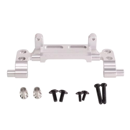 RC Car Accessories for MN82 for MN78 LC79 for MN16899s 1/12 Metal Upgrade Rod Bracket Bridge Servo Rod Base RC Automotive Parts Accessoriesupgrade and Replacement(Silver)