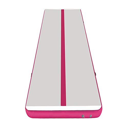 EZ GLAM 16.4ft Air Track Inflatable Gymnastics Tumbling Air Track Mat Electric Air Pump Cheerleading/Practice Gymnastics/Beach/Park/Home use (16ftx3.3ftx4in(5x1x0.1m), Pink-L) - Thumbnail 4