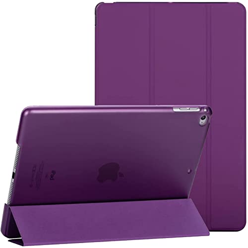 Smart Case For iPad 10.2-Inch 9th/8th/7th Generation 2021/2020/2019 with Auto Wake/Sleep Magnetic Lightweight Protective tablet cover (Purple)…