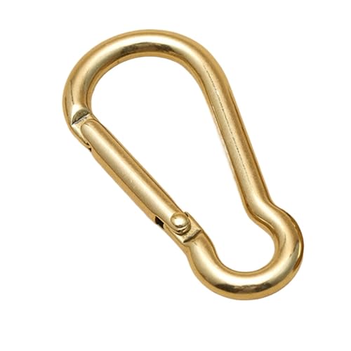 Mousqueton à ressort ovale laiton pour attache sangle sac et porte-clés diy
