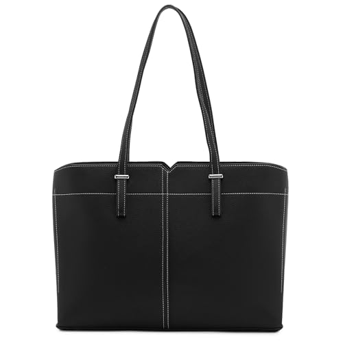 Image of Miraggio Isadora 13 Inch Laptop Tote Bag For Women Office Use | Office Tote Bag With Padded Laptop Sleeve And Zipper Closure | Stylish Totes