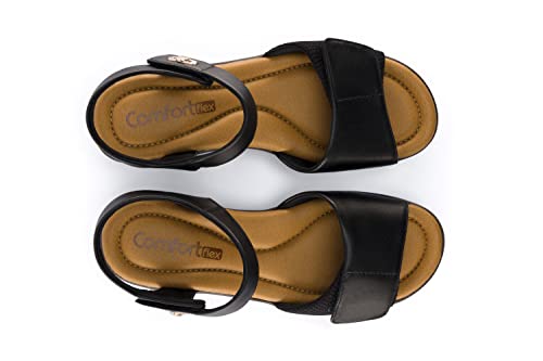 Comfortflex Olivia Women’s Orthopedic Sandals with Arch Support – Soft Cushioned Insole, Adjustable Velcro Straps, Lightweight Wedge Heel – Walking & Travel Sandals3