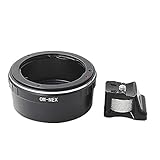 best olympus zuiko om lenses 【HOCHWERTIGE QUALITÄT】besteht aus Luftfahrtaluminium und verchromtem Messing.das mit einer Eloxalindustrie für Kamera behandelt wurde,die robust und langlebig ist.Er ist besonders präzise gefertigt,so dass er sich nahtlos in das Kamerabajonett einfügt und staubdicht abschließt.Außerdem ist der Adapter sehr stabil.Er kann deshalb auch schwere Objektive halten.