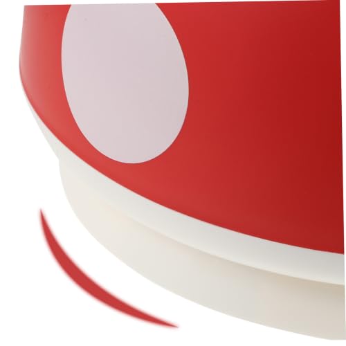 Tabouret à chaussures structure stable en PP motif champignon rouge - 5