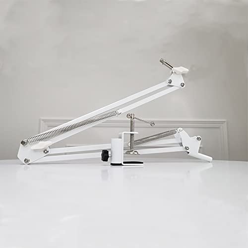 For Hyperx Quadcast White Boom Arm, Boom Scissor Arm For Hyperx Quadcast S, Professional Adjustable Mic Desk Mount White Stand, Compatible With Rgb Usb Condenser Microphone Hyperx Quad Cast S #TOP5