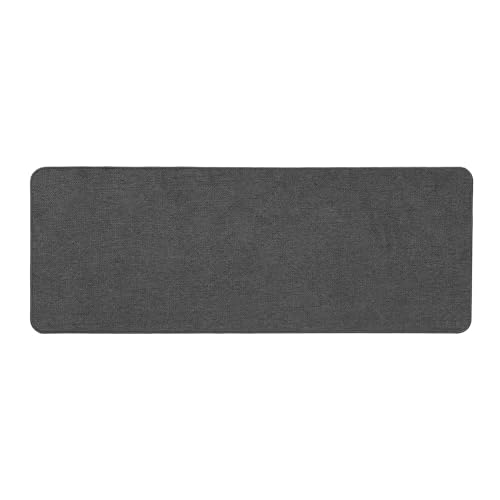 Douceur d'Intérieur, Tapis Rectangle (45 x 120 cm) Simeo Anthracite, Tissé Uni