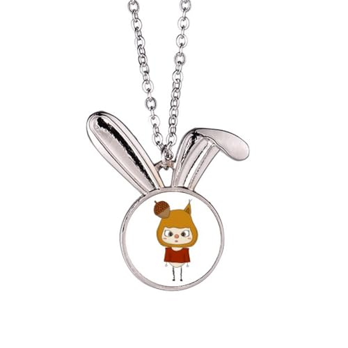 Collier lapin et noix de pin le cadeau d'anniversaire parfait