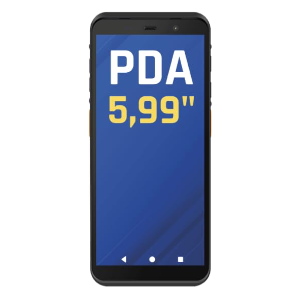iggual PDA Industrial 5,99" -Android 14 Escáner Código de Barras 1D/2D/QR - 4GB + 64GB - Conexiones: NFC, WiFi 5, 4G LTE,Bluetooth -Telefóno Doble SIM- Ideal para Almacén, Logística e Inventario.