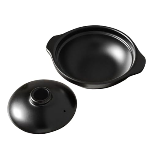 Sosoport Olla de para Cocinar Arroz y Guisar Resistente Altas Temperaturas con Diseño Ergonómico y Base Plana para Personas Cocina