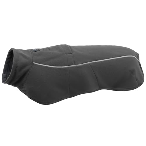 Ruffwear, Climate Changer Hunde-Fleeceweste, leicht, warm, Wintermantel für Hunde mit verstellbarer Passform, Schnellverschluss-Schnallen, reflektierender Rand und Geschirr-Kompatibilität, Basaltgrau