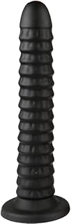 アナルプラグ 長い巨大なアナルプラグ シリコンアナルディルドー 吸盤付き バットプラグ 肛門拡張刺激装置 ビッグアナルビーズおもちゃ 大人用 18 (ブラックスーパーラージ)