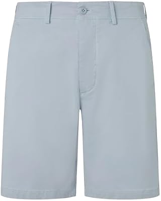 Pepe Jeans Regular Chino Short para Hombre, Azul (Oxford Blue), 28W