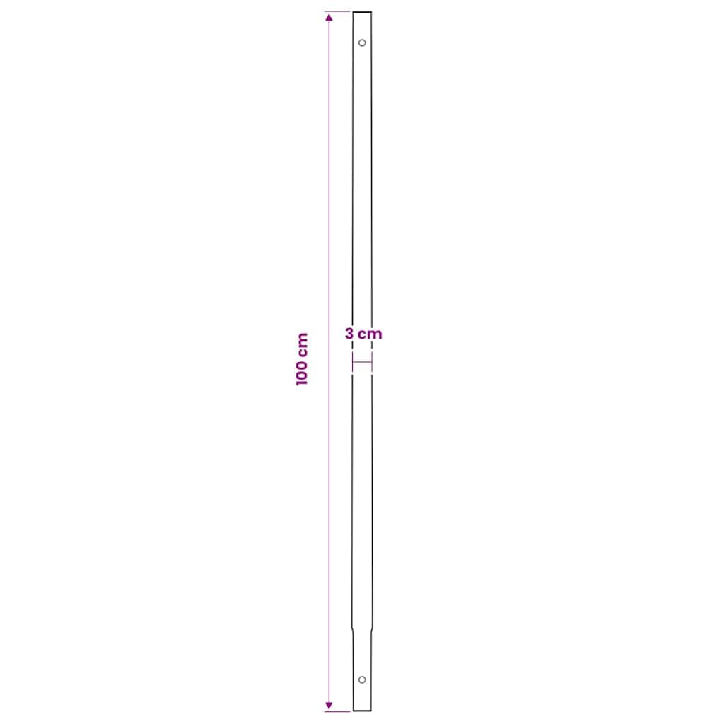 vidaXL Taladro de Tierra con Mango 120 mm con Tubo de Extensión 5 m Acero