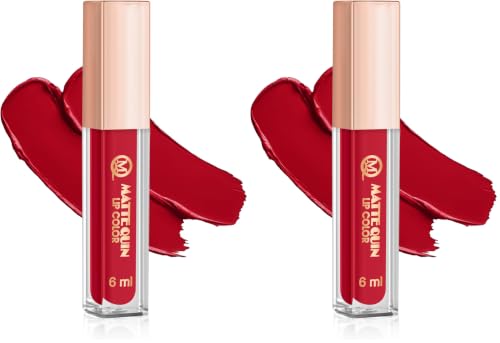 Image of Matte Quin Lip Color| Matte Texture|Long Wear |Smudge Proof |Waterproof-6ml (MQ Flat-215) (Pack of 2)