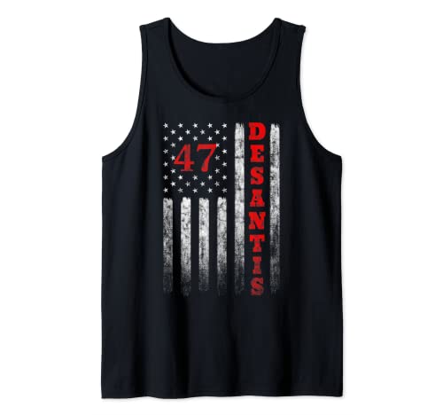 Ron Desantis 2024 Presidente Bandera Americana Hacer EE.UU. Florida Camiseta sin Mangas