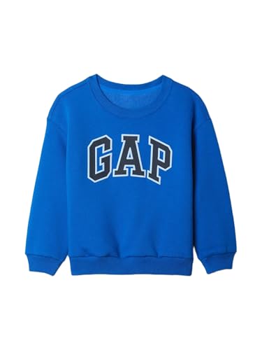 Image of GAP Boys' Oversized Crewneck Logo Sweatshirt