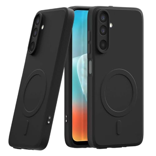 Image of Back Cover | MagFit Ring Design (Non-Magnetic) | Shockproof Protection | Anti-Slip Grip | Raised Camera Edges | Slim Protective Case for Samsung Galaxy A17 5G / F17 5G / M17 5G (Matte Black)