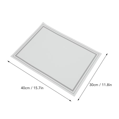 Sets de table en PU rectangulaires (lot de 4) lavables pour table à manger