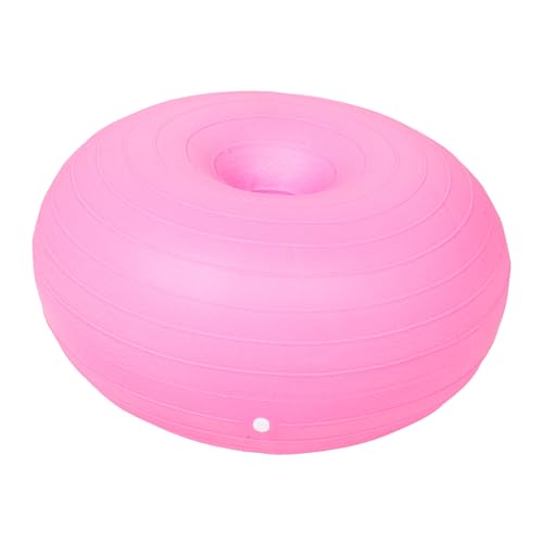 BESPORTBLE Portable Doughnut Yoga Ball Inflatable Workout Exercise Ball for Balance Training Reinforced Design Non Slip Surface Small for Home Gym Use for Stability and Core Strength