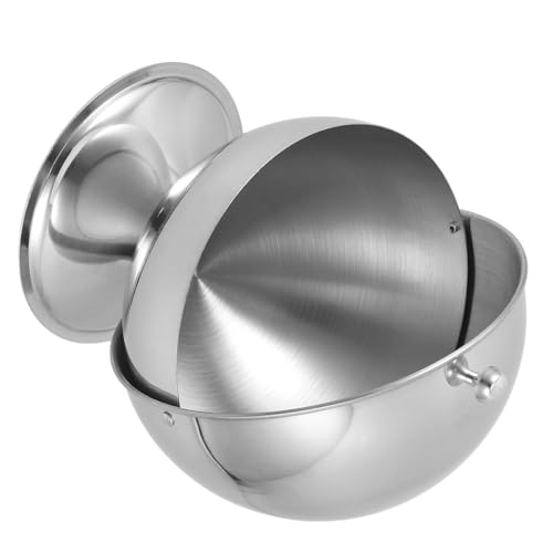 Recipiente redondo de acero inoxidable elegante para tu encimera de cocina 2