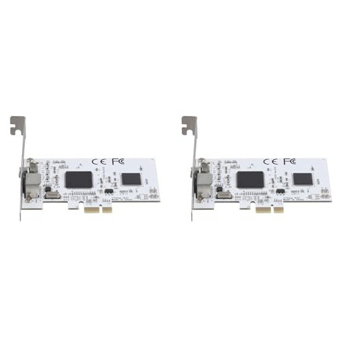 Cwmiibili 2X PCIE Expansion Card PCIE to AV Surveillance HD 640X480 Resolution Video Capture Card Image Capture Card