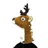 Scott Edward Lustige Golf Club Abdeckung Fit Gut für Fahrer Club Nette Tier Zoo Design Weiche Funktionelle Headcover Stilvoller Schutz für Männer und Frauen (Sika-Deer-DR)