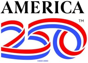 CafePress America250: Black Vertical Logo Adjustable Baseball Cap