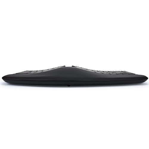 Image of KINESIS mWave Ergonomic Keyboard for PC (Black) | Mechanical Switches | Bluetooth & USB | Programmable | Backlit | Windows Modifiers & Hotkeys