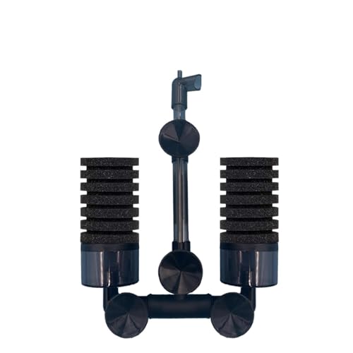 BETZILLA Aquarium Bio Sponge Filter for Fry Betta Shrimp Fish Tank Up to 55 Gal, Double Sponges, Small (10-40 Gallon)