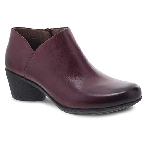 Dansko Women's Raina Wine Burnished Nubuck Bootie 6.5-7 M US