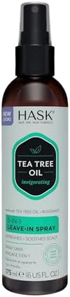 HASK Soothe Tea Tree Oil 5-in-1 Leave-In Spray, 6 fl oz
