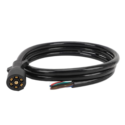 Arnés de cableado para remolque de 7 vías cable de 8 pies impermeable para caravanas y remolques 2
